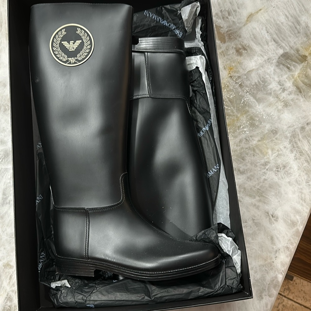 Emporio Armani rain boots new